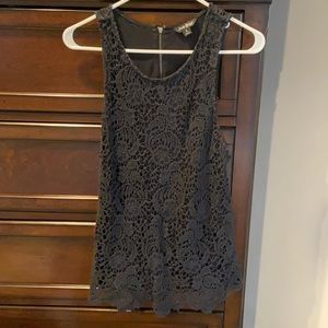 Lucky brand. Black detailed tank. Size small.
